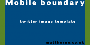 Simple Twitter image template